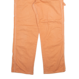 DICKIES Carpenter Womens Trousers Orange Relaxed Straight W34 L31