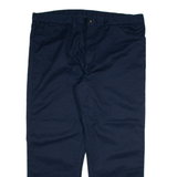 DICKIES Mens Trousers Blue Regular Straight W44 L31