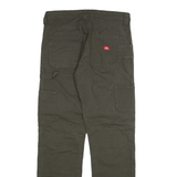 DICKIES Carpenter Womens Trousers Grey Relaxed Straight W30 L32