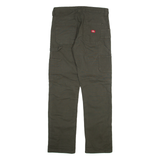 DICKIES Carpenter Womens Trousers Grey Relaxed Straight W30 L32