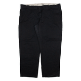 DICKIES 774 Womens Trousers Black Relaxed Straight W44 L30