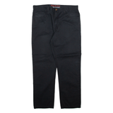 DICKIES Mens Trousers Black Regular Straight W36 L30