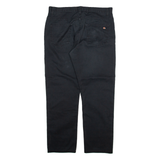 DICKIES Mens Trousers Black Regular Straight W36 L30