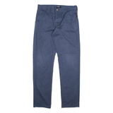 KANGOL Mens Trousers Blue Slim Straight W32 L31