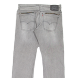 LEVI'S 514 Jeans Mens Grey Slim Straight Stone Wash W34 L30