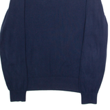 BEN SHERMAN Mens Jumper Blue Crew Neck Waffle Knit M
