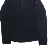 COLUMBIA Womens Fleece Black 1/4 Zip M