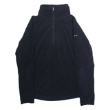 COLUMBIA Womens Fleece Black 1/4 Zip M