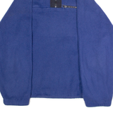 ST BERNARD Mens Fleece Blue 1/4 Zip 90s XXS