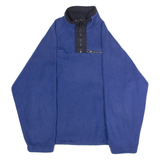 ST BERNARD Mens Fleece Blue 1/4 Zip 90s XXS