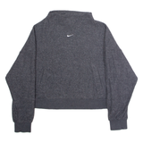 NIKE Womens Jumper Grey High Neck Tight Knit M