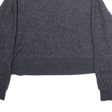 NIKE Womens Jumper Grey High Neck Tight Knit M