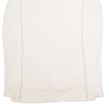 LEVI'S Womens Jumper Cream V-Neck Tight Knit Wool S