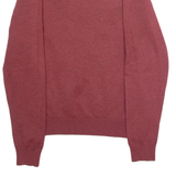 DIESEL Mens Jumper Red Crew Neck Tight Knit M