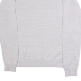 LEVI'S Womens Jumper Grey Crew Neck Tight Knit S