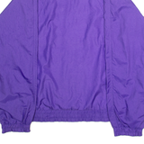 FILA Womens Shell Jacket Purple Nylon 90s Striped UK 18