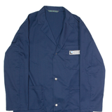 Locher Hauser Gruppe Swiss Mens Workwear Coat Blue Twill S