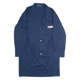 Locher Hauser Gruppe Swiss Mens Workwear Coat Blue Twill S