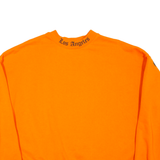 BLACK SQUAD Los Angeles Oversized Womens Sweatshirt Orange USA XS