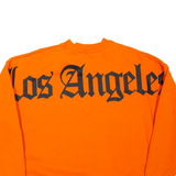 BLACK SQUAD Los Angeles Oversized Womens Sweatshirt Orange USA XS