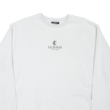 ICONO Mens Sweatshirt Grey 2XL
