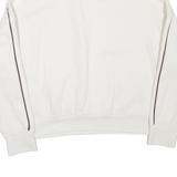 H&M DIVIDED Park City Cropped Womens Sweatshirt White 1/4 Zip XXS