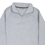 THE NORTH FACE Womens Sweatshirt Grey 1/4 Zip M