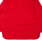 Rose Womens Sweatshirt Red Collared 90s UK 10