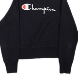 CHAMPION Womens Sweatshirt Black High Neck XXS