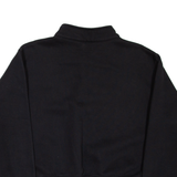 CHAMPION Womens Sweatshirt Black 1/4 Zip M