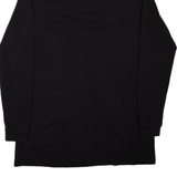 Lightweight Mens Sweatshirt Black 1/4 Zip 2XL