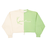 KARL KANI Cropped Womens Sweatshirt Green XS