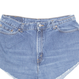 LEVI'S 550 Cut Off Womens Denim Shorts Blue L W35