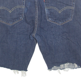 LEVI'S 519 Cut Off Mens Denim Shorts Blue M W34