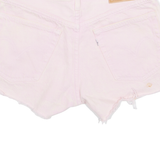 LEVI'S 501 Cut Off Womens Denim Shorts Pink S W28
