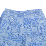 H&M Mens Swimming Shorts Blue Crazy Pattern L W34
