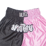 BLITZ Thai Boxing Mens Sports Shorts Pink L W31