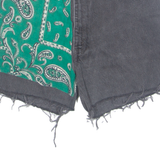 LEVI'S 550 Cut Off Womens Denim Shorts Grey Paisley S W28