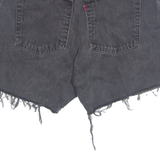 LEVI'S 550 Cut Off Womens Denim Shorts Grey Paisley S W28