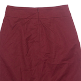BOSS HUGO BOSS Raphele Womens Straight Skirt Red Knee Length Wool UK 6