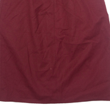 BOSS HUGO BOSS Raphele Womens Straight Skirt Red Knee Length Wool UK 6