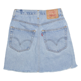 LEVI'S Womens A-Line Skirt Blue Short Denim S