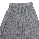 Womens A-Line Skirt Black Knee Length Crazy Pattern S