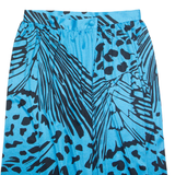 ARI Womens Wrap Skirt Blue Knee Length Crazy Pattern UK 18