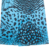 ARI Womens Wrap Skirt Blue Knee Length Crazy Pattern UK 18