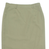 Womens Pencil Skirt Green Knee Length L
