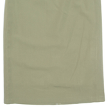 Womens Pencil Skirt Green Knee Length L