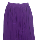 LATAA STYLE Womens A-Line Skirt Purple Midi Spotted S