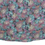 Womens Straight Skirt Blue Knee Length Floral L