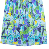 CANDA Womens A-Line Skirt Blue Midi Floral M